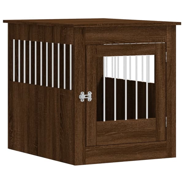 vidaXL hundebur brunt egetræ 64,5x80x71 cm