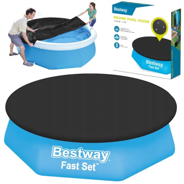 Poolskydd med krage, diameter 244 cm, Bestway 58032
