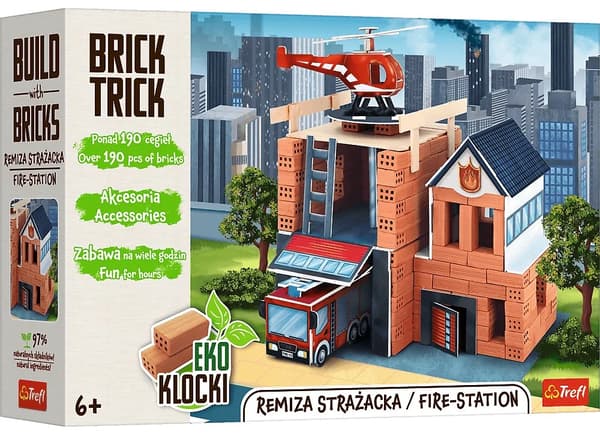Trefl Brick Trick Keramikklodser Brandstation (61915)