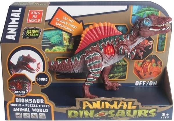 Spinosaurus valoilla ja äänillä