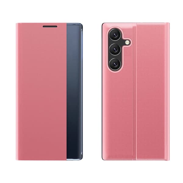 Samsung Galaxy S25 Edge-skal med fällbart stativ Nytt sovskal - Rosa