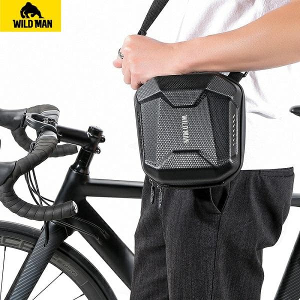 Steltaske, cykelholder WILDMANE18, sort