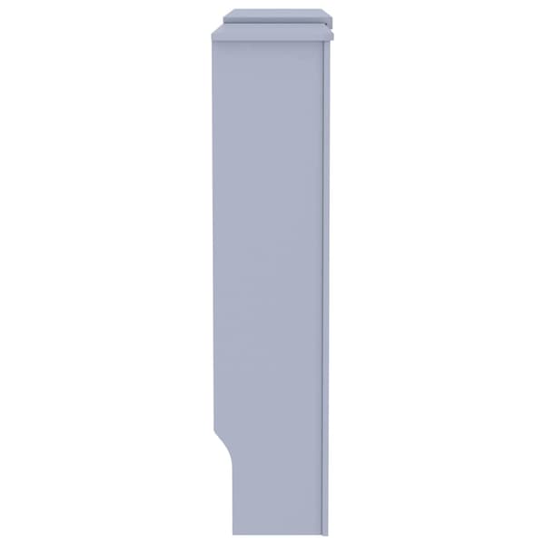 vidaXL Radiatorskydd, MDF, Grå, 205 cm