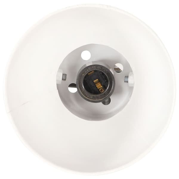 vidaXL gulvlampe med 2 skærme, hvid, E27, støbejern