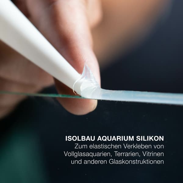 IsolBau Sort Akvariesilikone 4 x 300ml