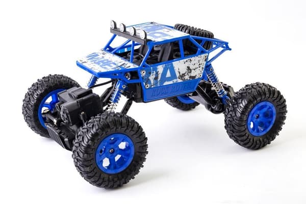 Stor fjärrstyrd monstertruck blå