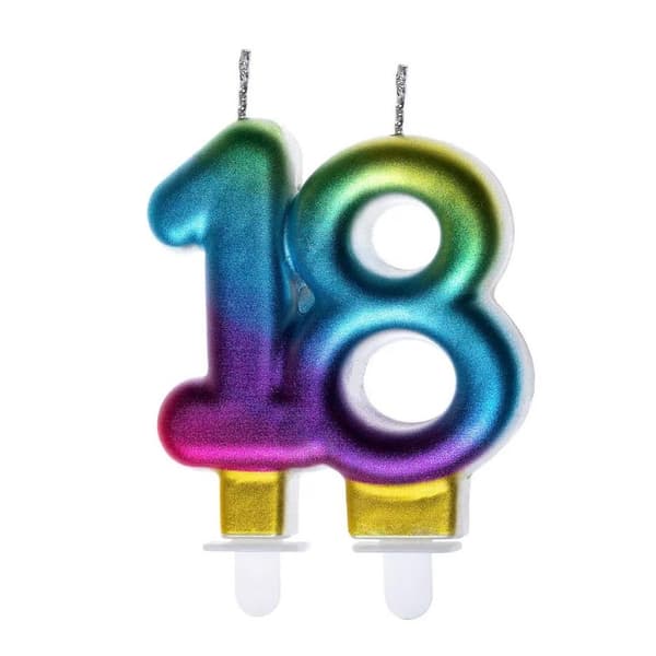 Fødselsdagslys 18 farver