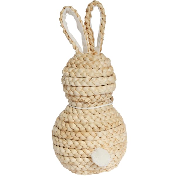 Påskdekorationsfigur med halmkanin 30 cm
