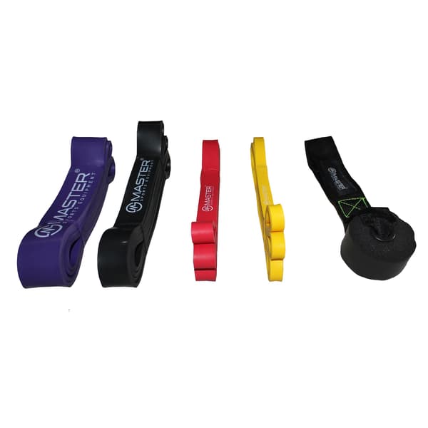 Sæt med 4 MASTER Latex Power Bands 2-55 kg