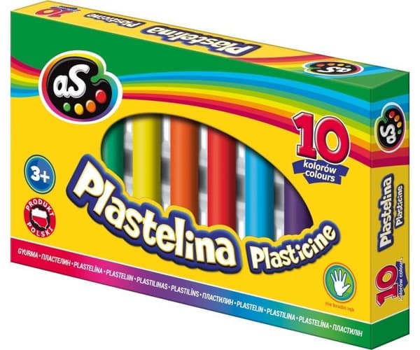Plasticine 10 färger AS