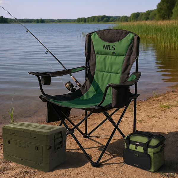 Sammenklappelig campingstol NC3501 KHAKI NILS CAMP