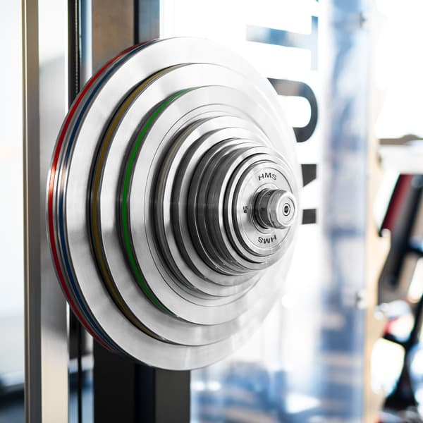 Olympisk stålkalibreret plade 5 kg TOS50 HMS