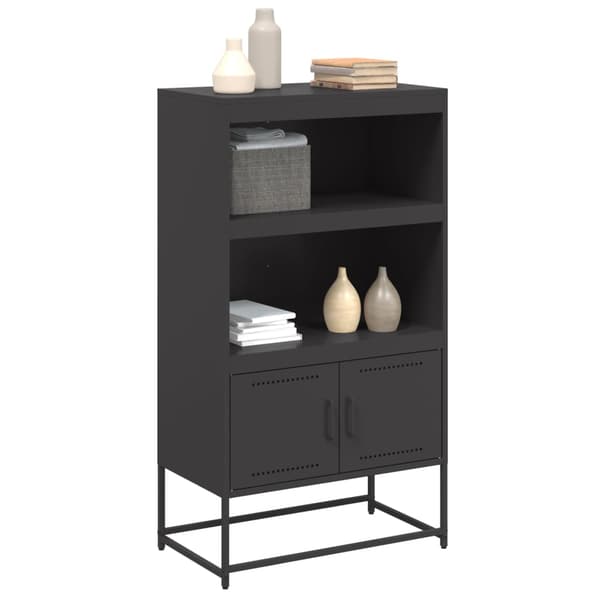 vidaXL skab sort 68,5x38,5x123,5 cm stål
