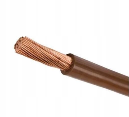 Sähkökaapeli LGY 1x6 ruskea 10m