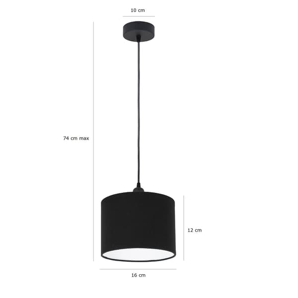 Tornado AM1-lampa svart