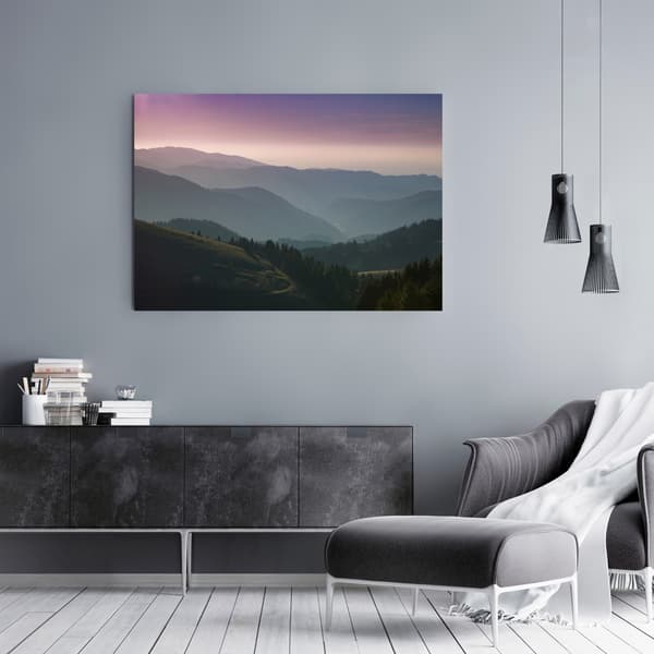Canvastaulu Luontotie Vuoristonäkymä 80x40