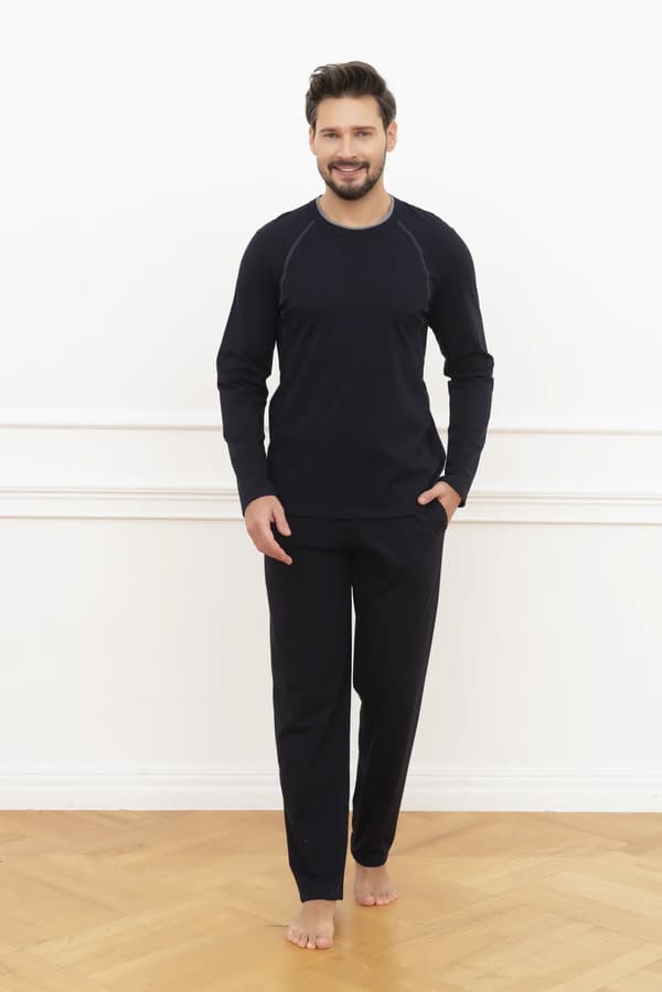 Niko herrpyjamas långärmad, långbyxor M