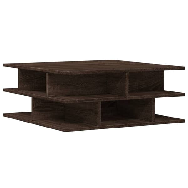 vidaXL sofabord brunt egetræ 70x70x29 cm