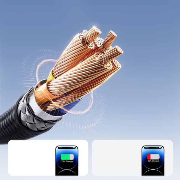 USB-C - iPhone Lightning 30W 2m Kabel - Svart