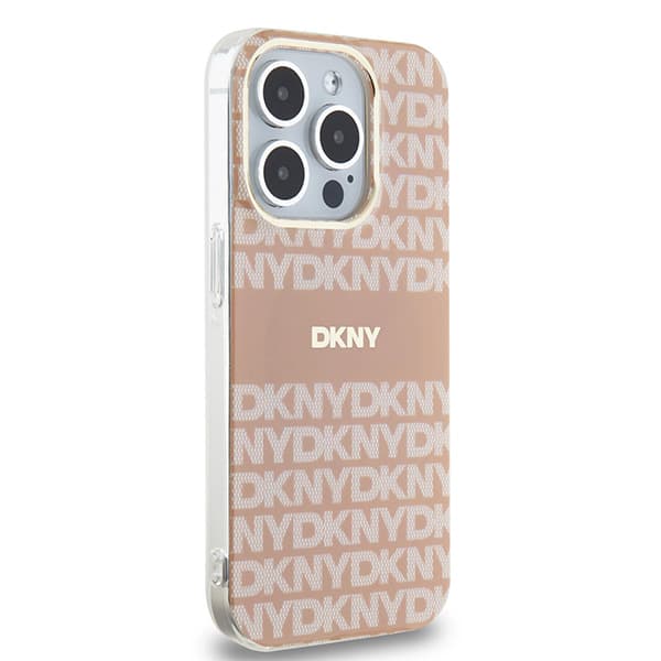 DKNY IML Mono & Stripe MagSafe-etui til iPhone 13 Pro Max, lyserød