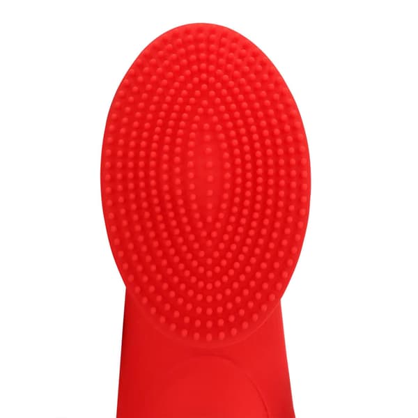 Tekstureret fingervibrator - Solopgangsrød