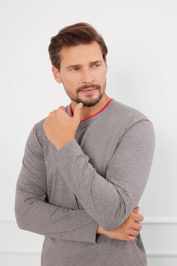 Ludwik herrpyjamas, långärmad, långbyxor XXL