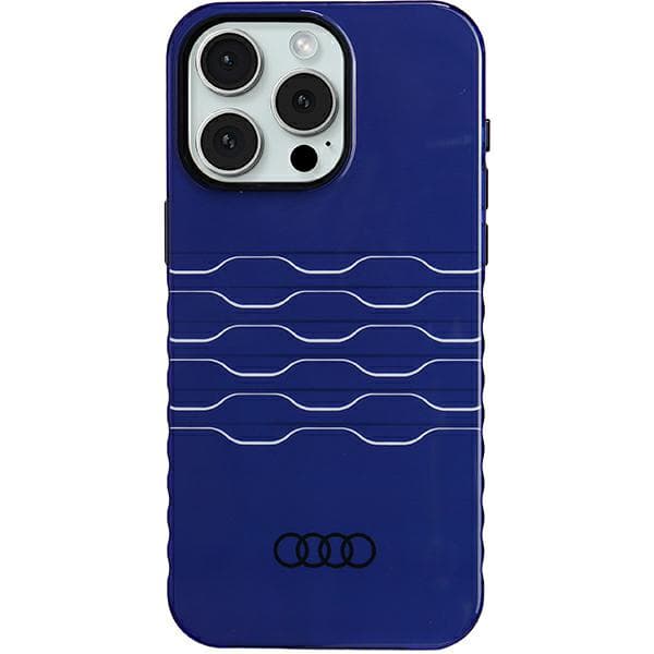 Audi IML MagSafe-etui til iPhone 15 Pro Max, marineblå