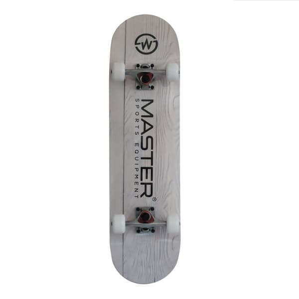 MASTER Experience Board Klassisk Skateboard - Hvidt Træ
