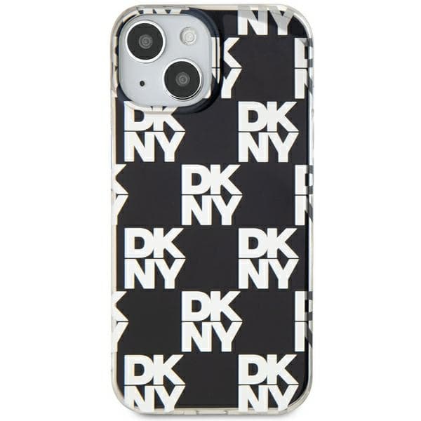 DKNY DKHCP15MHDLCEK iPhone 15 Plus /14 Plus 6,7" sort/sort hårdt cover IML Ternet Mono Mønster