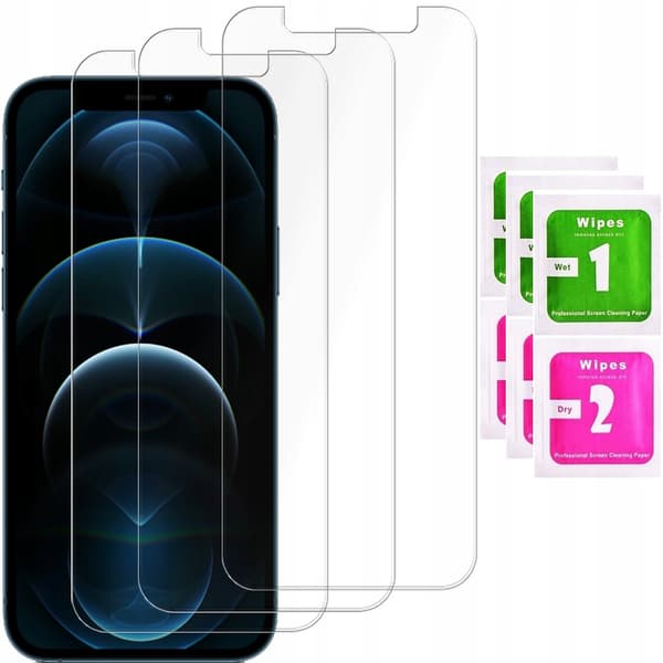 3x Hærdet glas til iPhone 12 Pro Max | 3-pak