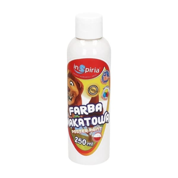 Hvid plakatmaling 250ml