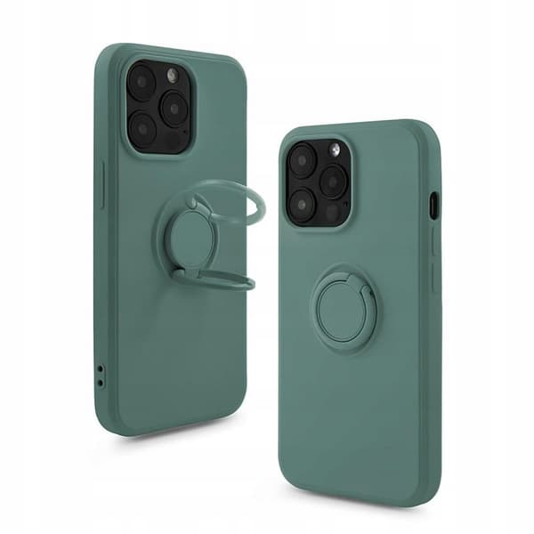 BAKSIDAN MED RING GRÖN IPHONE 13 PRO MAX + GLAS