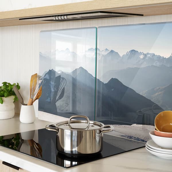 Dekorative glasplader til servering af snacks Mountain Peak 2x40x52 cm
