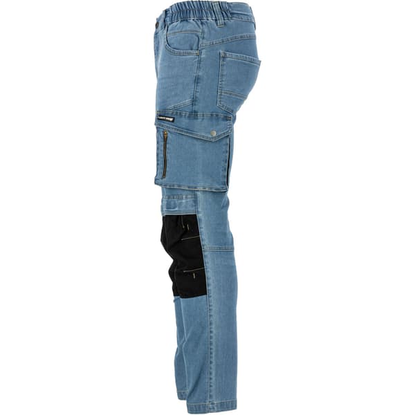 LJUSBLÅ STRETCHJEANS MED FÖRSTÄRKNING, M, CE, LAHTI