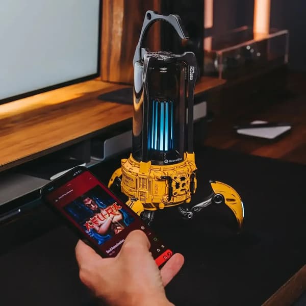 GravaStar Supernova skadad gul trådlös Bluetooth-högtalare
