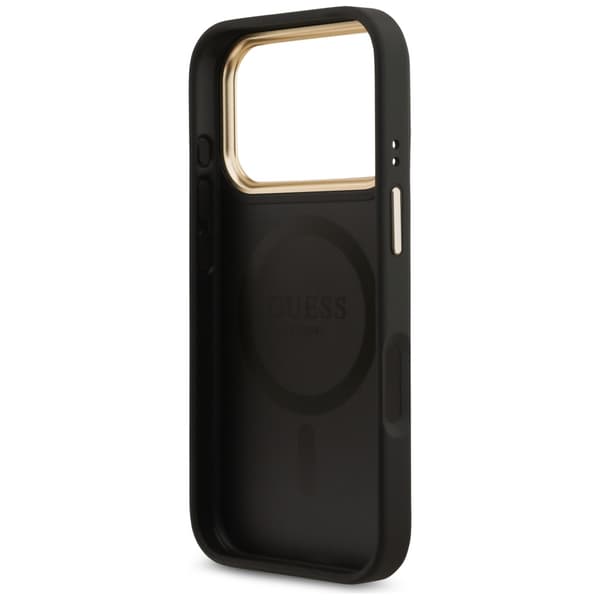Guess 4G Strass Logo MagSafe-etui til iPhone 17 Pro, sort