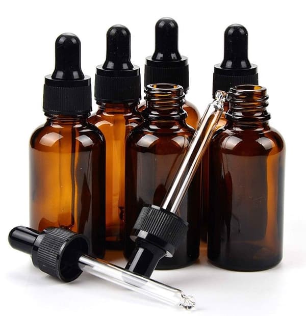 10 ml ravfarvede glasflasker 18 stk. (3 typer)
