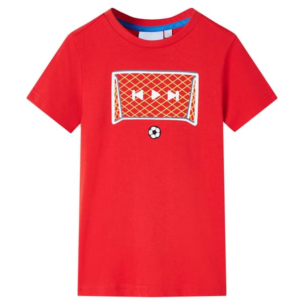 Børne-T-shirt, rød, 128