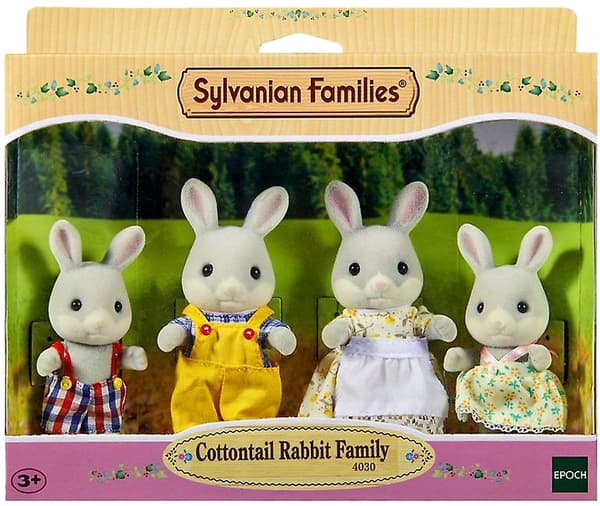 Epoch Sylvanian Families Grå Kaninfamilj 4-pack