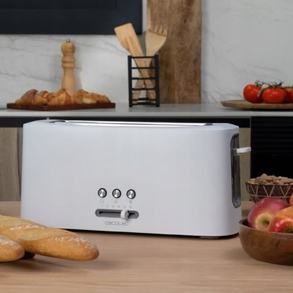 Cecotec Toast&Taste 10000 Extra White -sähköpaahdin keittiöön
