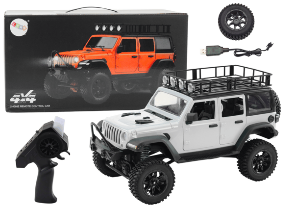Fjärrstyrd terrängfordon RC 2.4G 4x4-körning Grå
