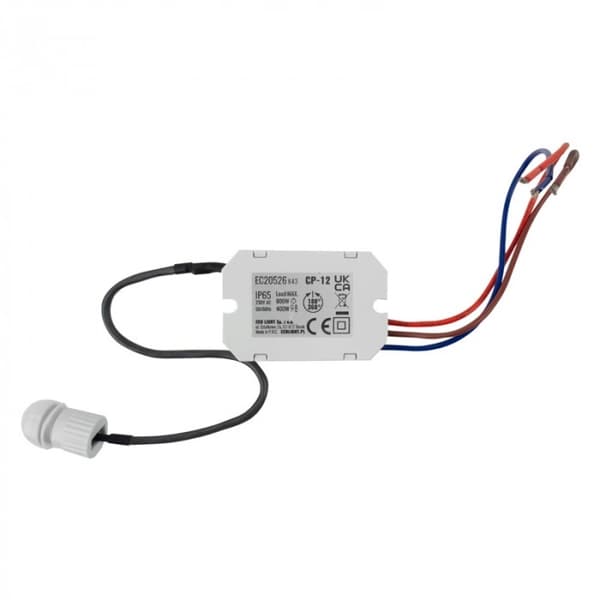 PIR-rörelsesensor med utomhusprob 800W 360° 230V 6m Vit EcoLight