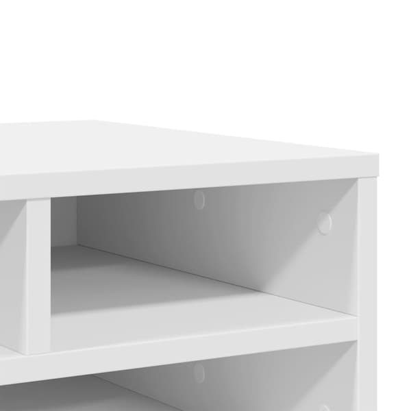 vidaXL printerstativ hvid 49x40x22,5 cm