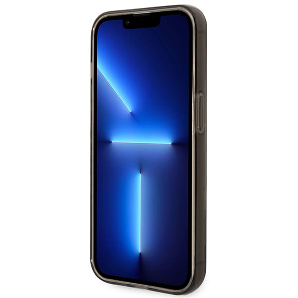 Guess Gennemsigtigt Etui til iPhone 14 Pro, Sort
