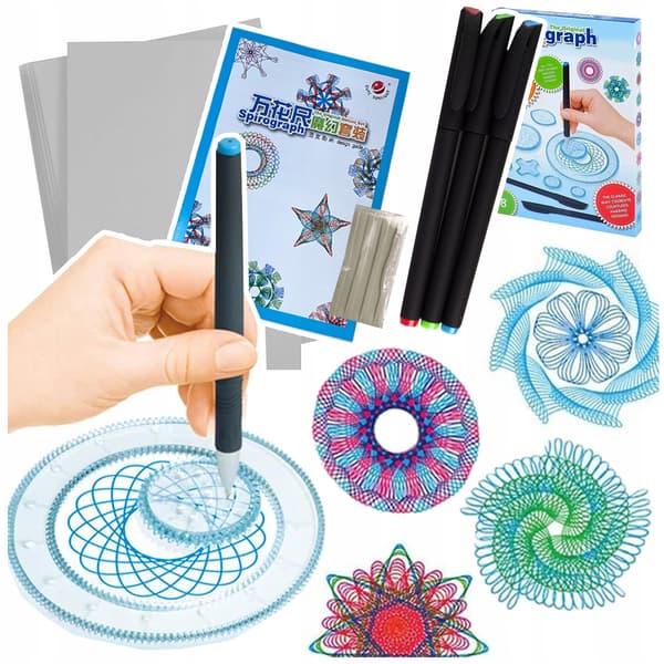 Spirograph uddannelsessæt med 28 tuscher Z1064