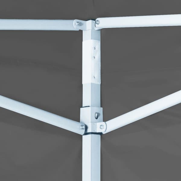 vidaXL professionelt foldbart festtelt, 4 sider, 2x2 m, stål