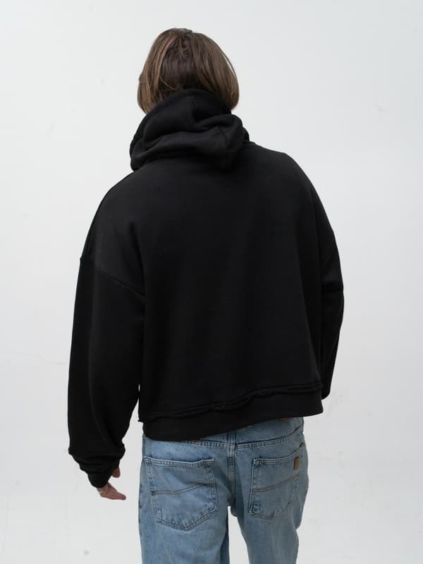 Jigga Wear Pure Oversized Hættetrøje Herre Sort