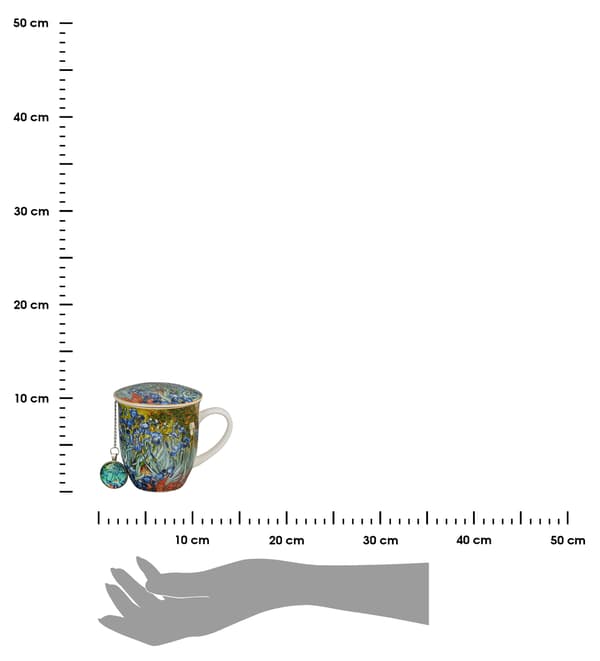 IRISES Van Gogh 400 ml mugg med infuser och hänge