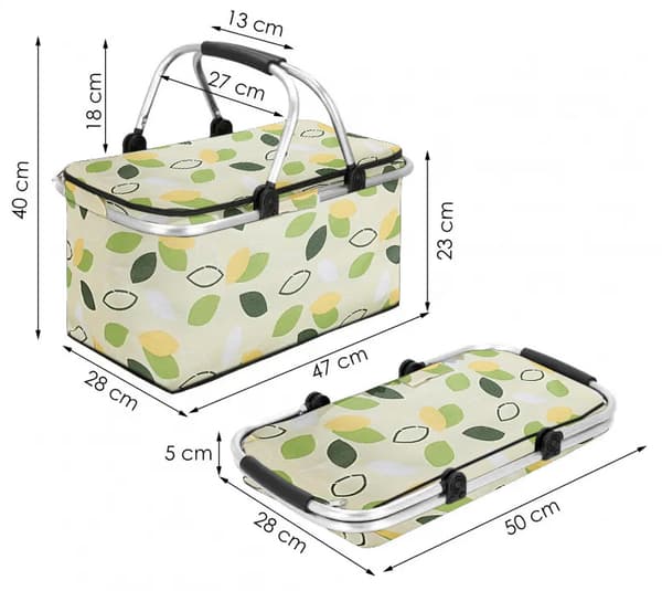 Heckermann 30L Picknickkorg Gul