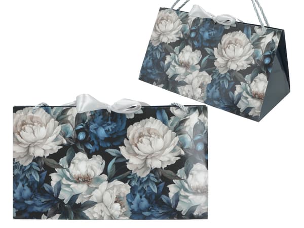 Set med 6 dekorativa väskor - Blommor (CARMANI)
